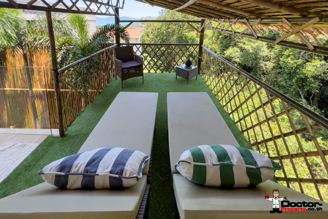 3 Bedroom Pool Villa with Partial Sea View in Bo Phut, Koh Samui – For Sale